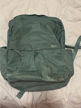 lululemon athletica Forest Green Nylon Backpack